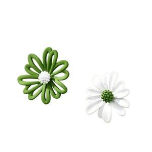 Fun Mismatched Flower Earrings